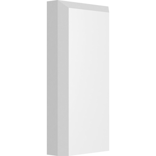 Ekena Millwork Standard Foster Plinth Block with Beveled Edge, 2 1/2"W x 5"H x 3/4"P PBP025X050X075FOS01 - main
